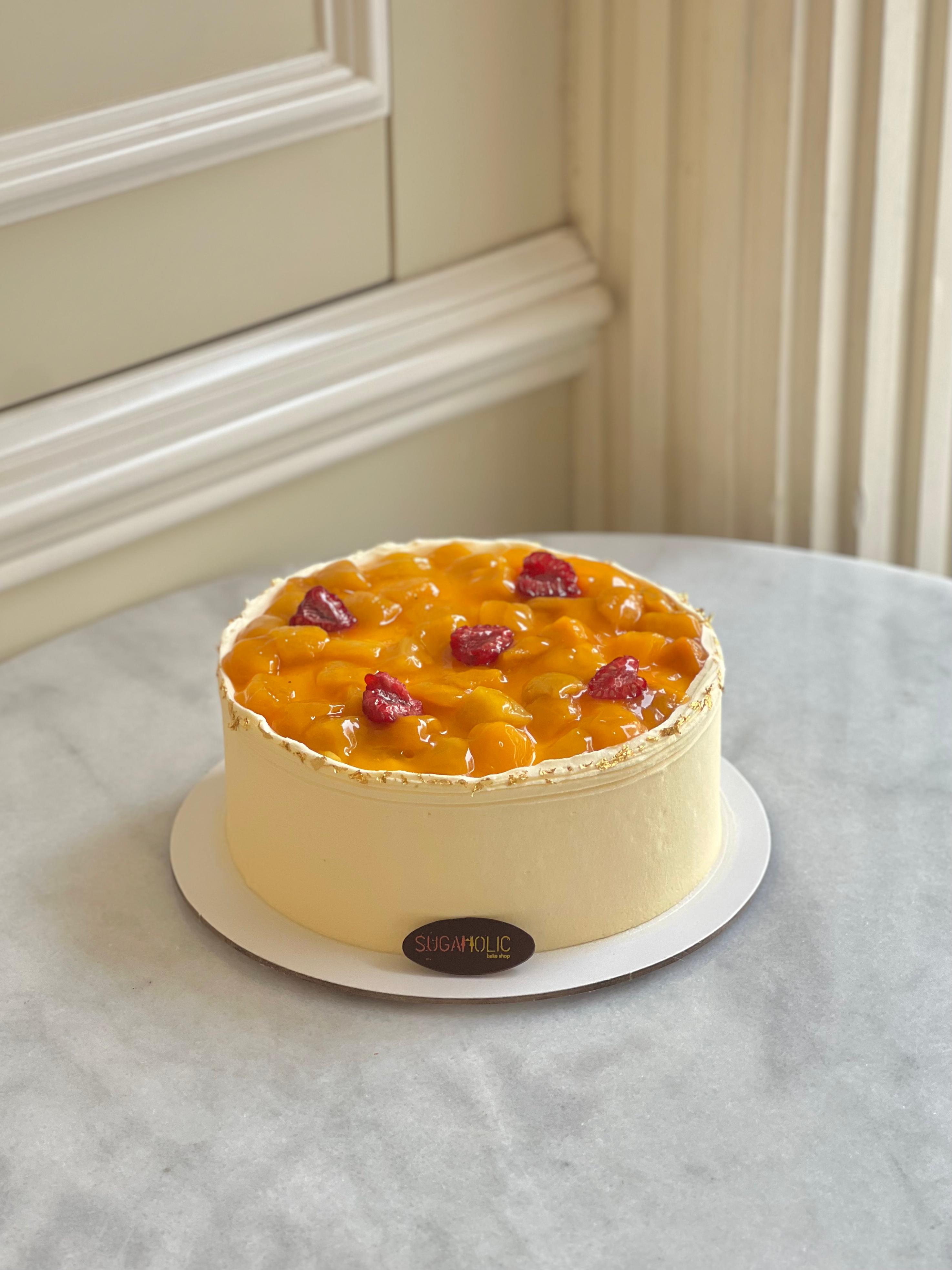 Mango Custard Cake 