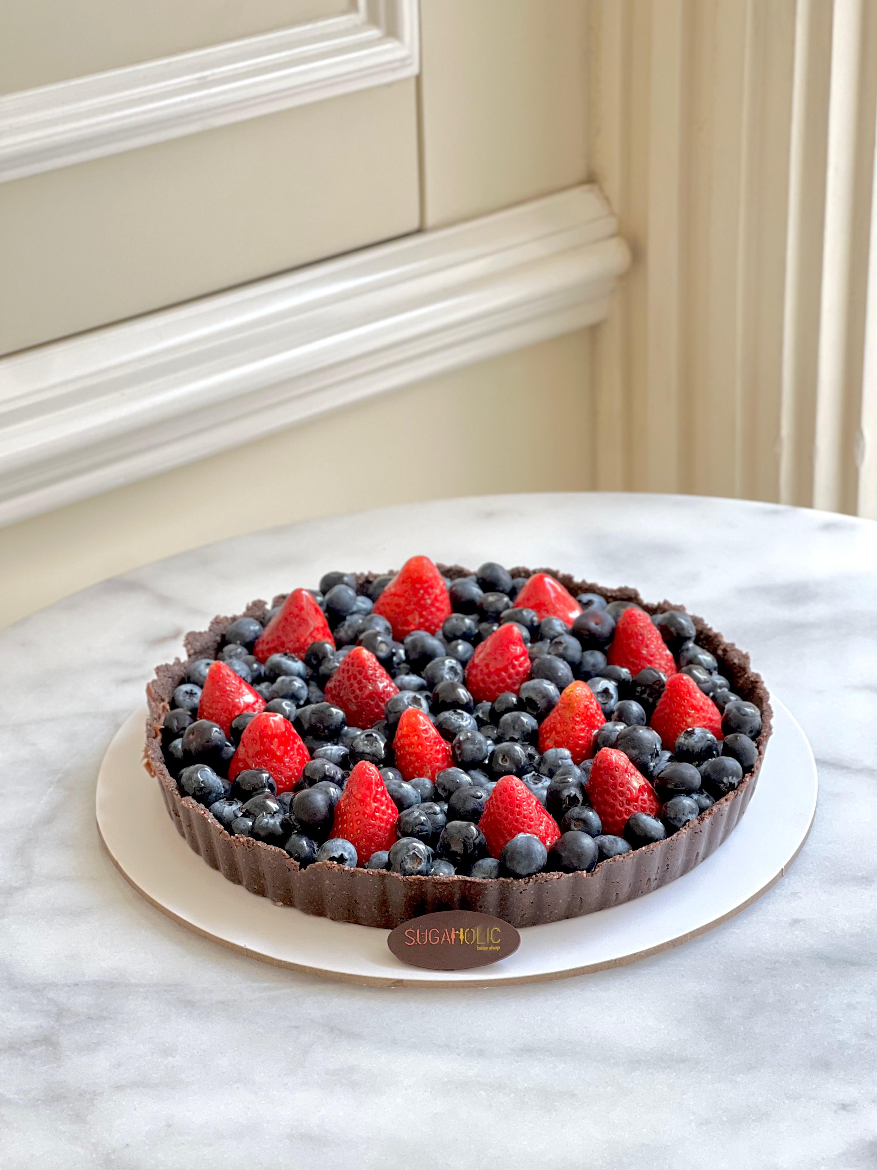 Strawberry and Blueberry  Vegan and Gluten Free Tart