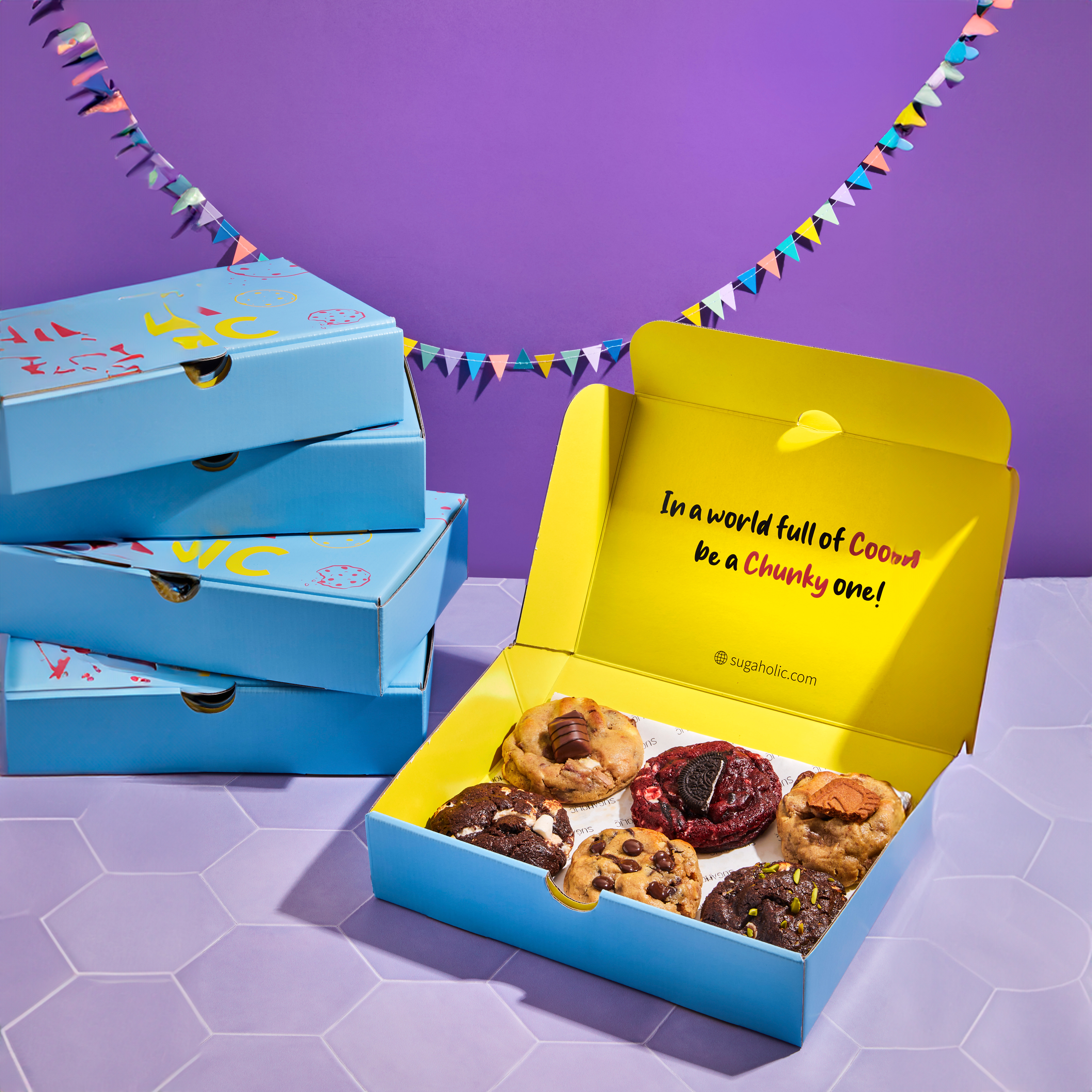 Chunky Cookies Box of 6