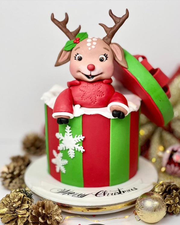 Christmas Gift Box Cake