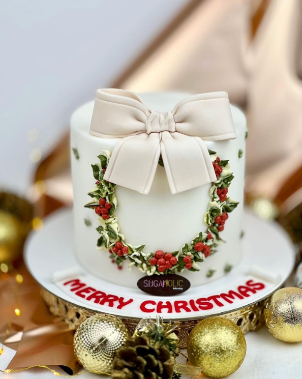 Christmas Wreath Cake