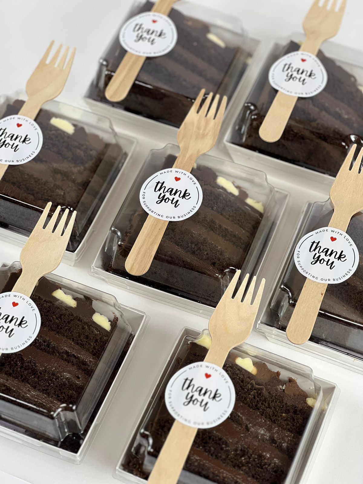 Nutella  Cake Slice in a box