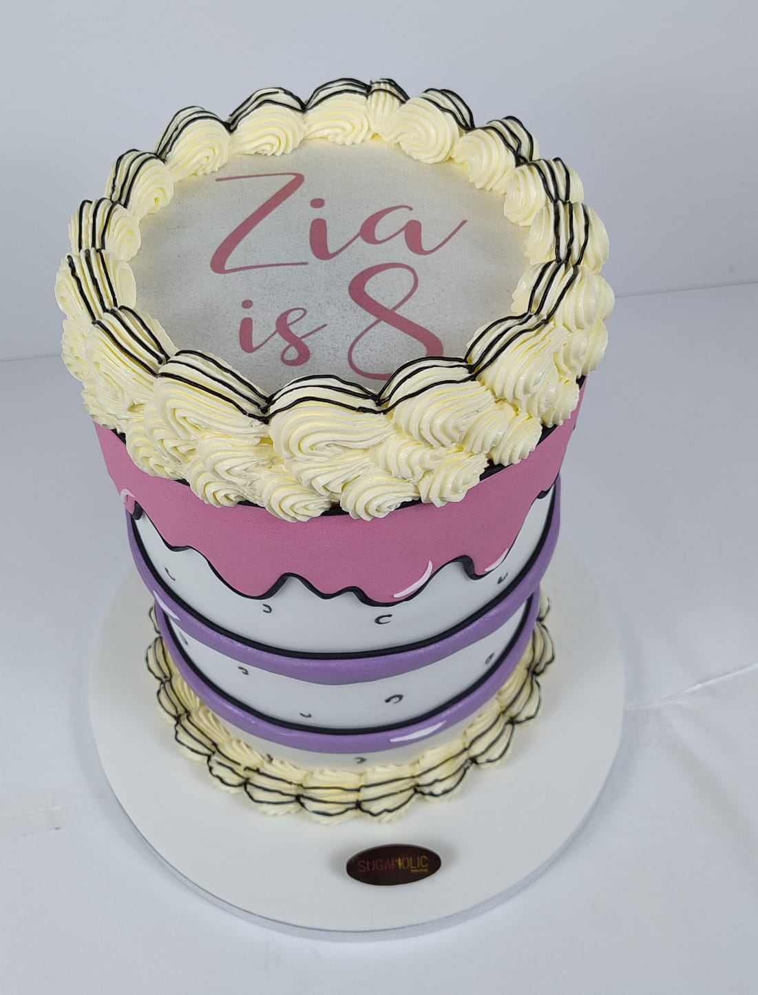Comic Burnaway Cake 