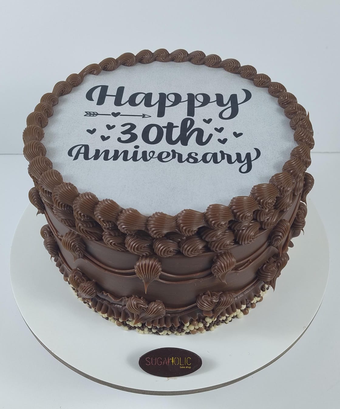Ganache Vintage  Burnaway Cake 