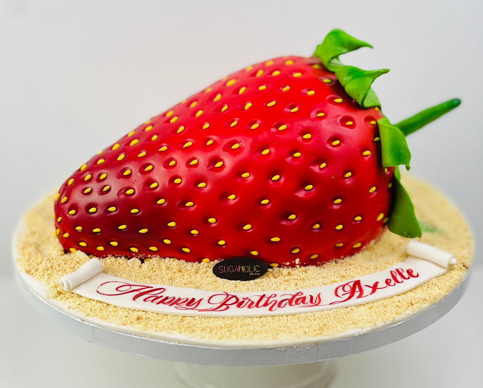 3d Strawberry Fondant Cake