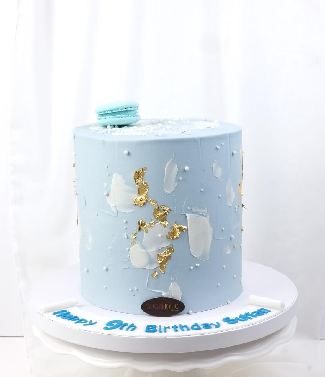 Blue Sky Hue Buttercream Cake