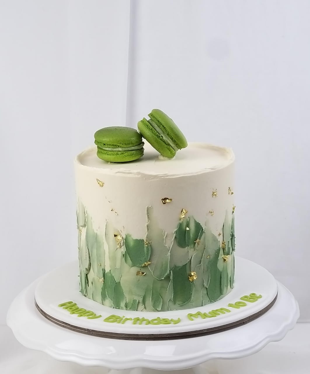 Green Palette Buttercream Cake