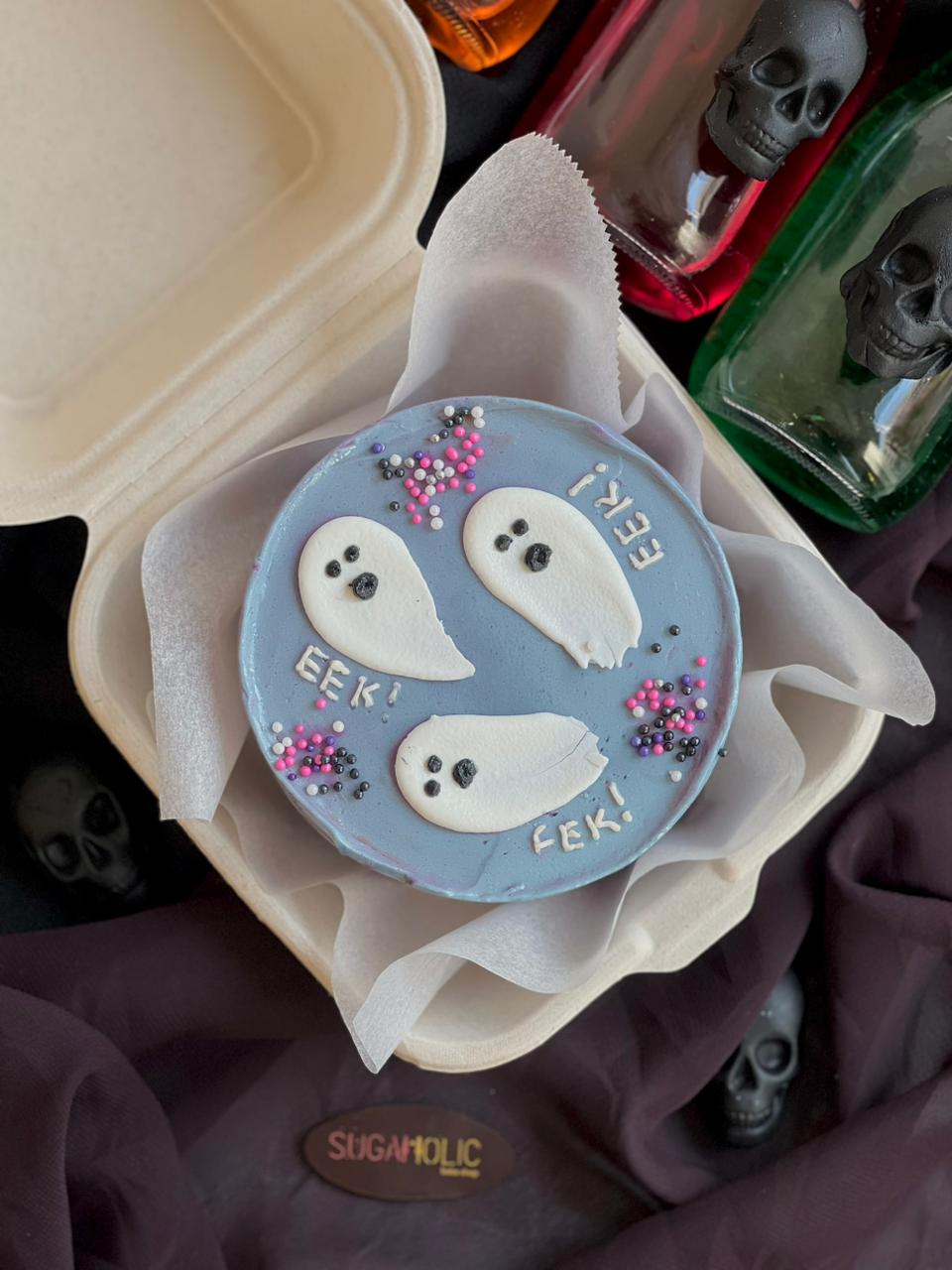 Eek Ghost  Bento Cake