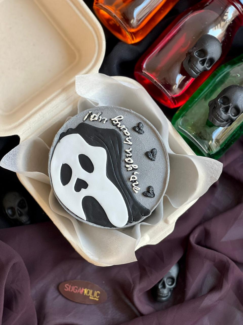 Screamy Face Bento Cake