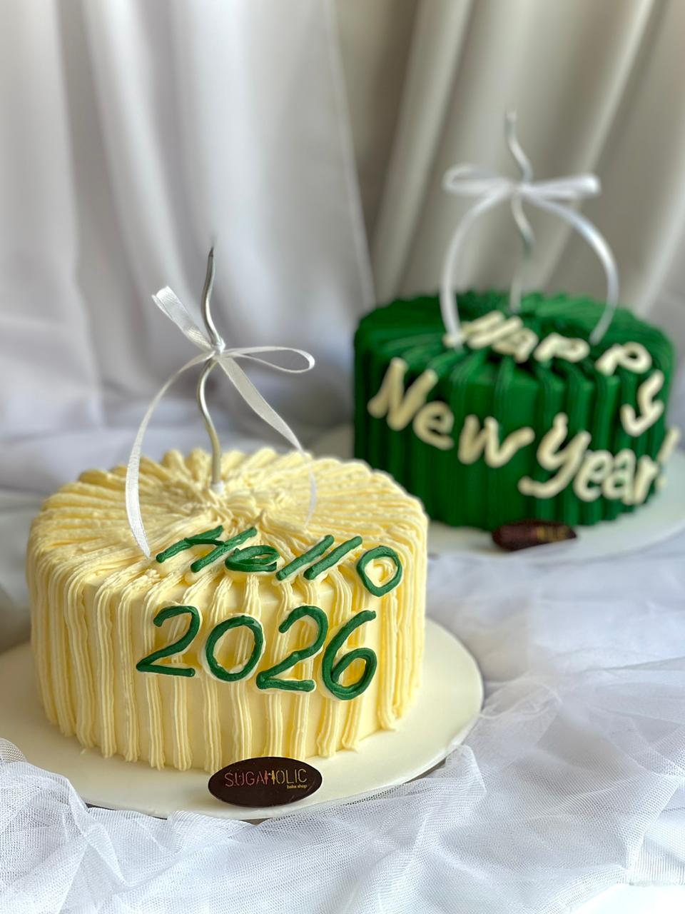 Happy New Year Buttercream - White Cake 