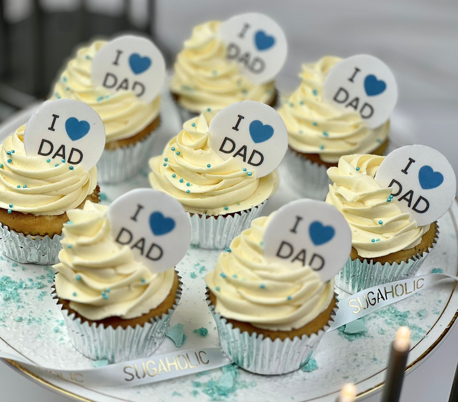 I Love Dad Cupcake (per Piece)
