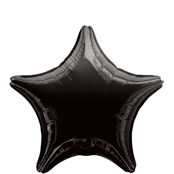 Star Black Foil Balloon