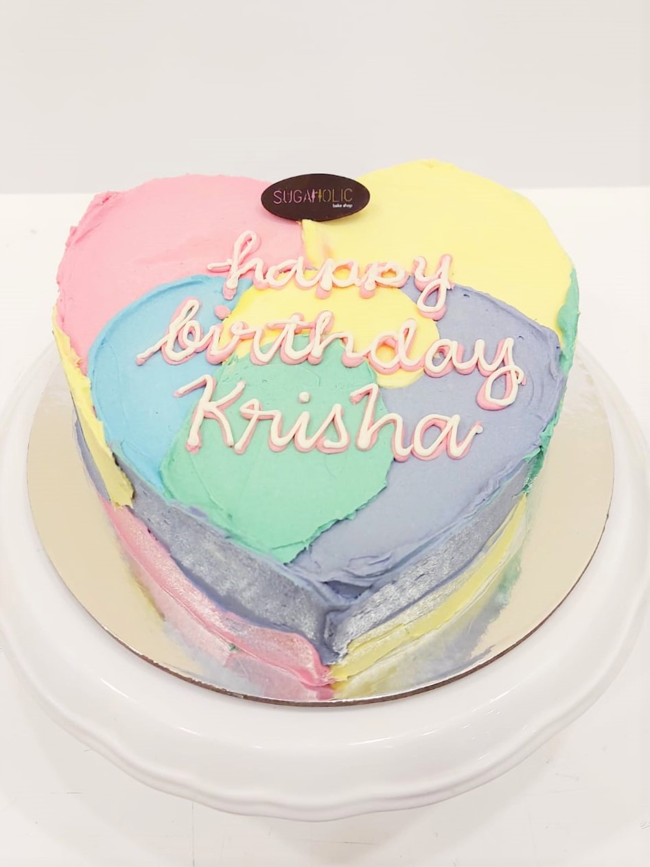 Buttercream Heart Cake