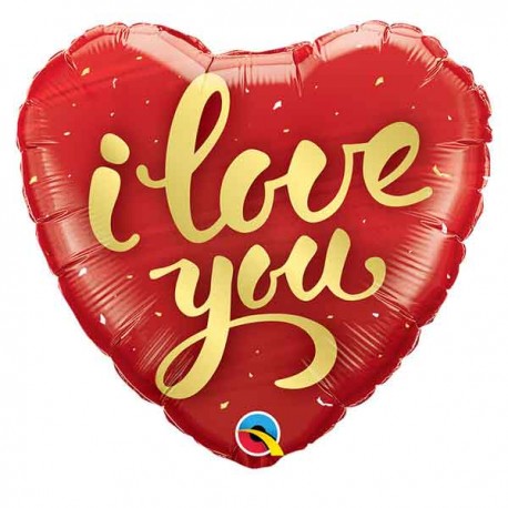 I Love You Red Heart Balloon 1