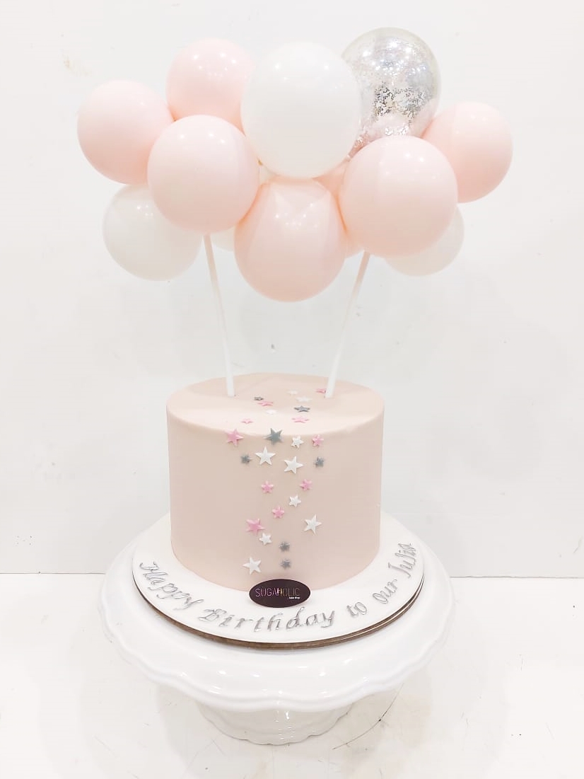 Balloon Buttercream Star Cake