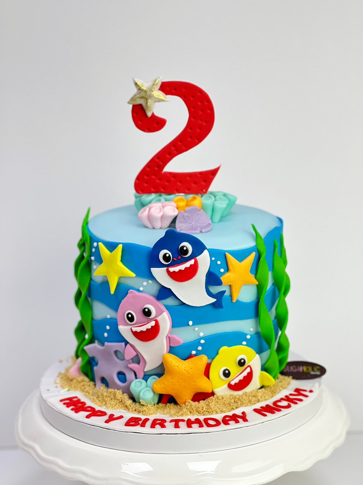 Baby Shark Cake Wave Cake 