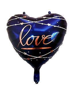 Love blue balloon