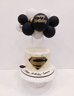 Superman Buttercream Cake