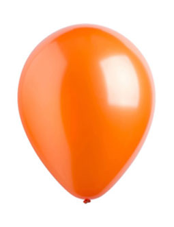 Tangerine Metallic Latex Balloons
