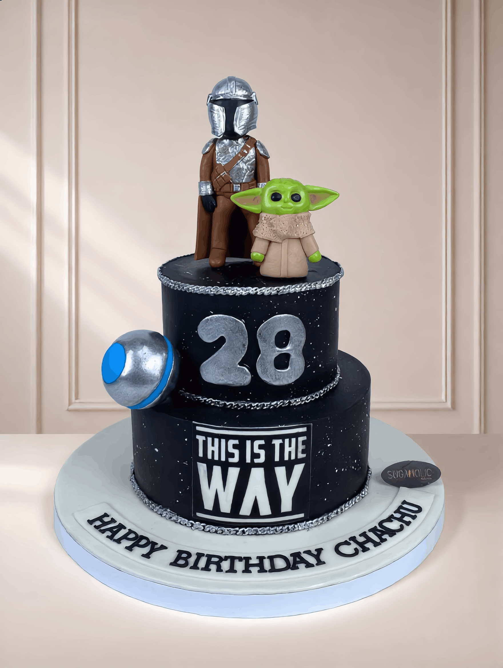 Galactic Warriors Two Tier Fondant Cake